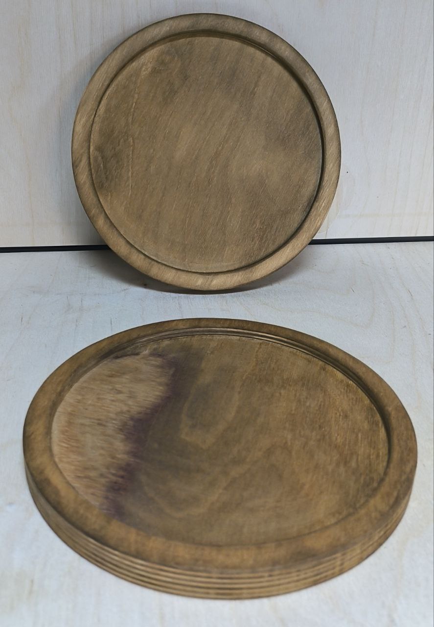 سینی گرد چوبی 22