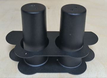 نمکدان دو قلو فلزی