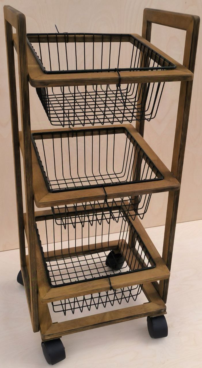 تصویر از جای سیب زمینی و پیاز مربع  سه طبقه